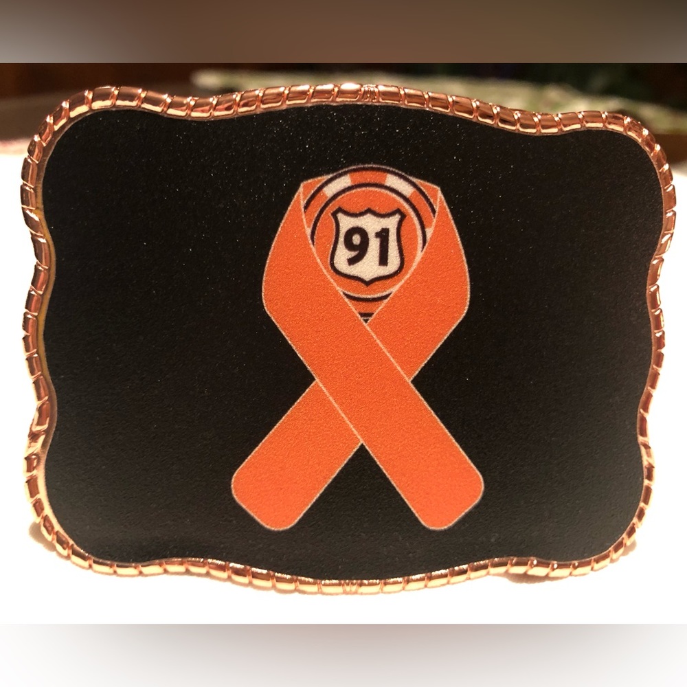 💜🧡Route 91 Harvest Festival Wallet Buckle. limited edition. XXL leather …